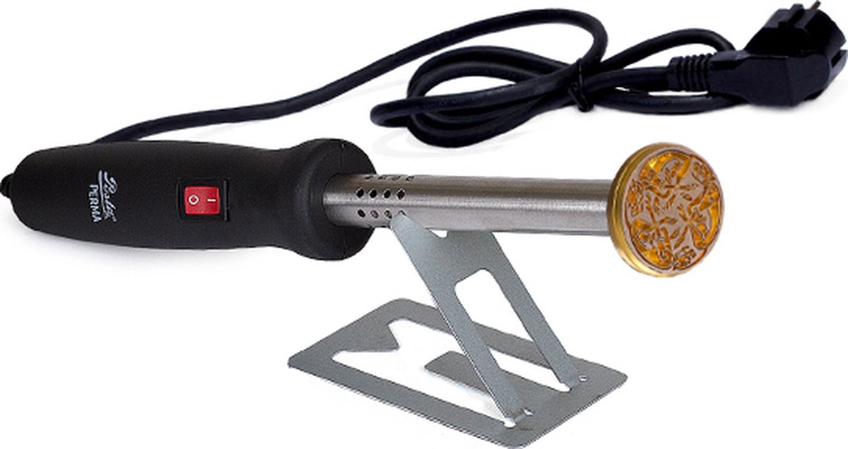 Posta Perma | elektrisch stempel | Ø35mm-100 Watt-E/F-stekker (Benelux)-Messing